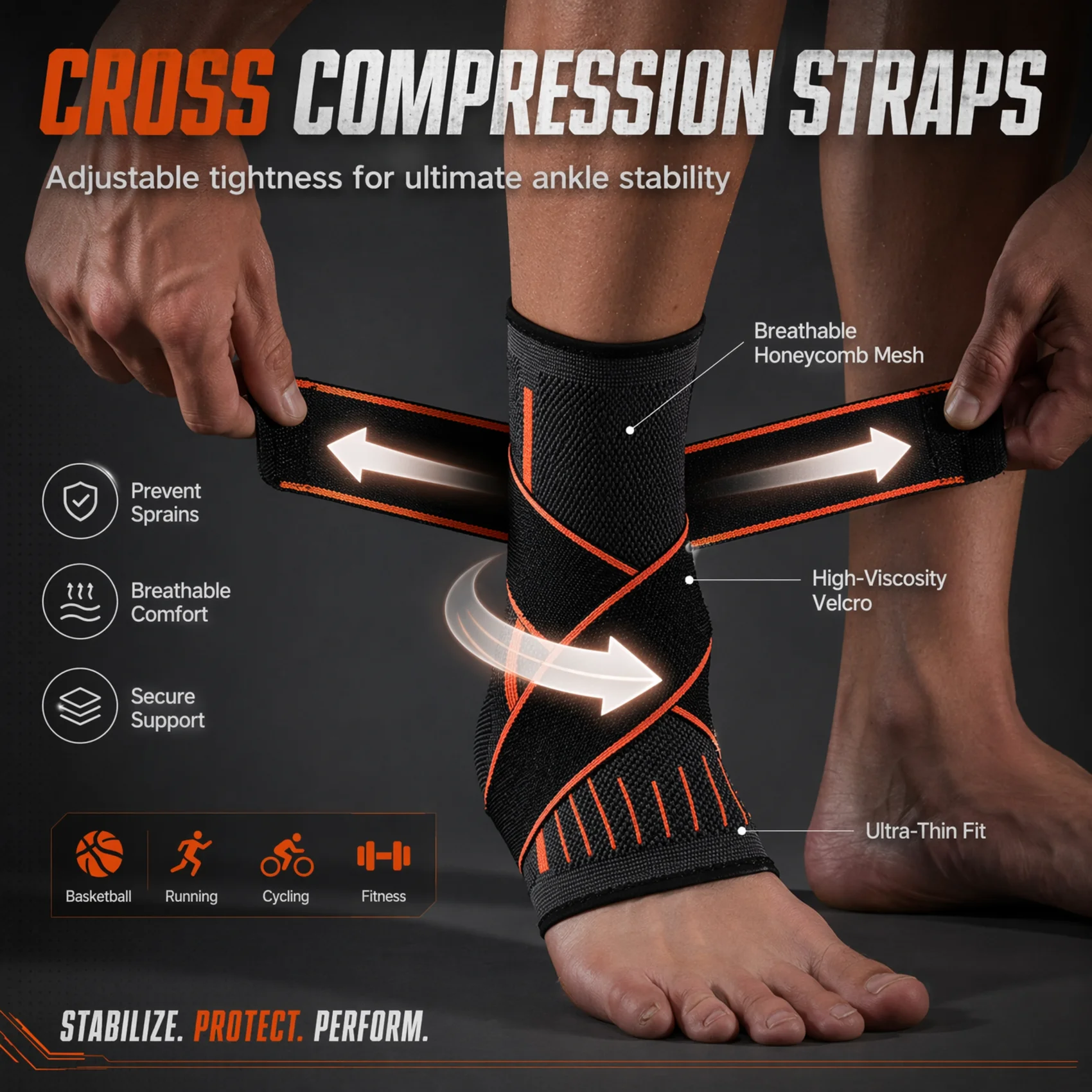 Breathable Compression Ankle B - Ankle Mobility Band review and price