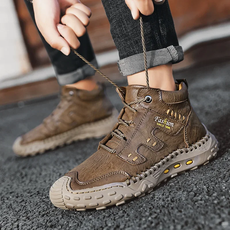 Microfiber Leather Men Boots O - Crossfit Outdoor review and price