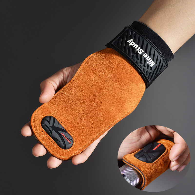 Cowhide Gym Grips Gloves Weigh - Crossfit Equipment review and price