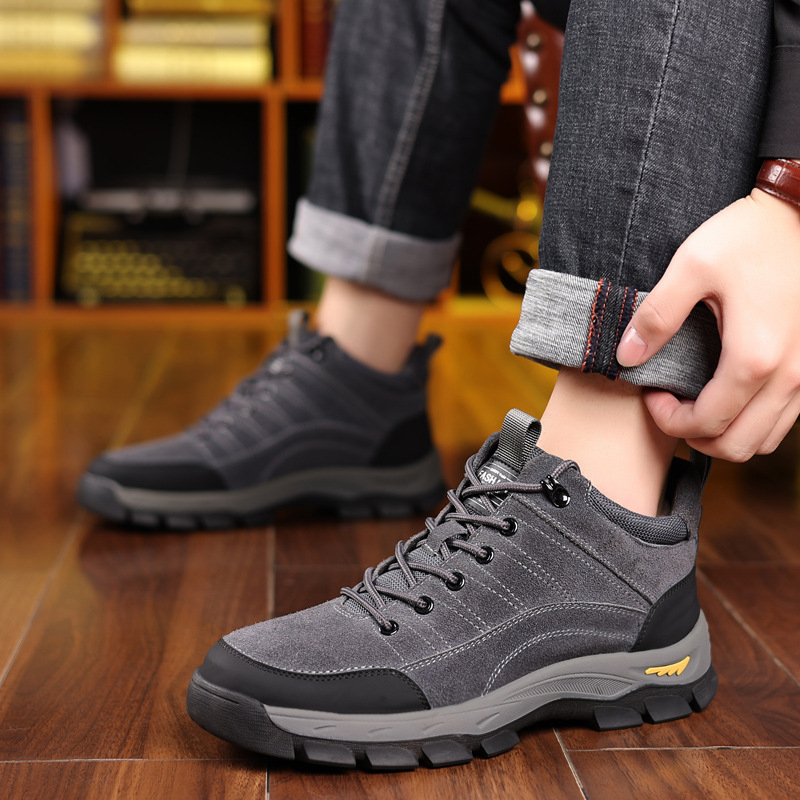 Men Winter Leather Shoes Warm  - Crossfit Outdoor review and price