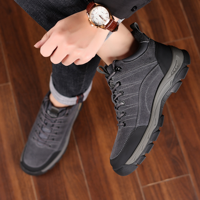Men Winter Leather Shoes Warm  - Crossfit Outdoor review and price