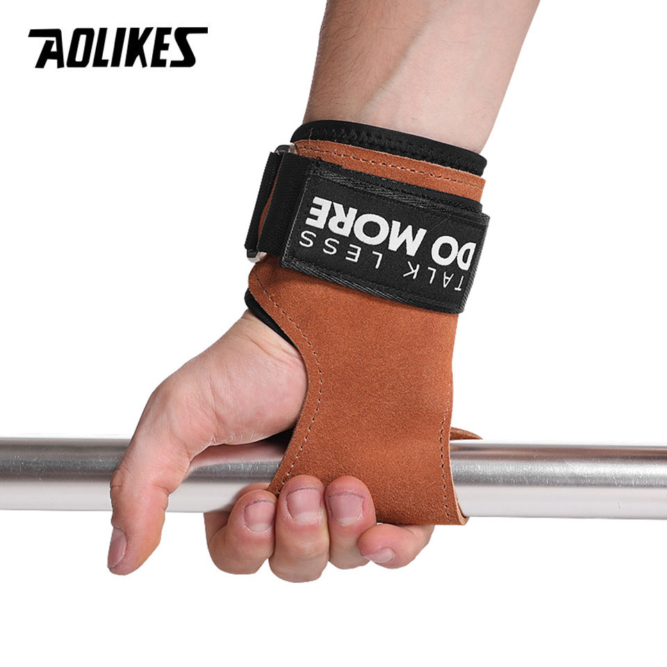 AOLIKES Cowhide Gym Grips Glov - Crossfit Equipment review and price