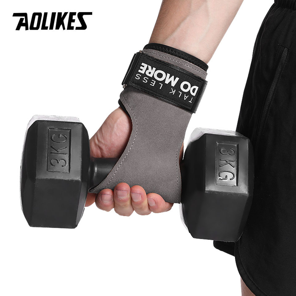 AOLIKES Cowhide Gym Grips Glov - Crossfit Equipment review and price