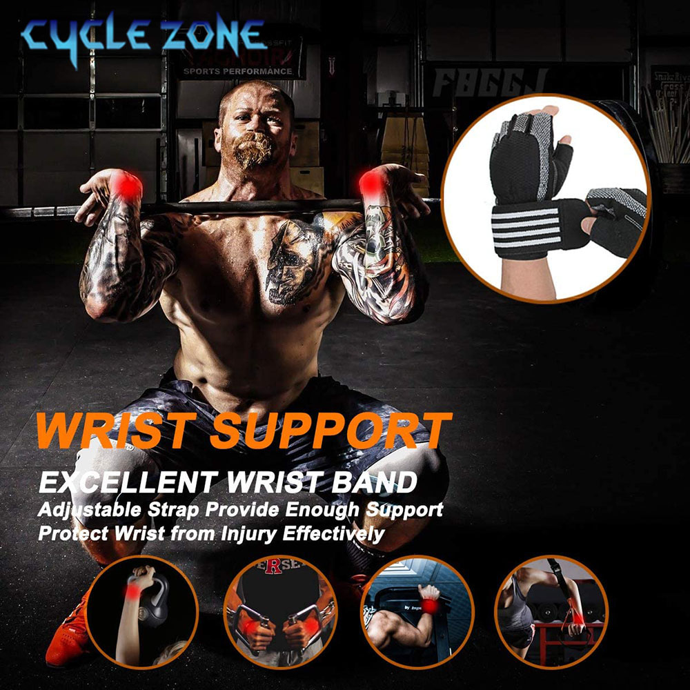 1 Pair Half Finger Gym Fitness - Crossfit Equipment review and price