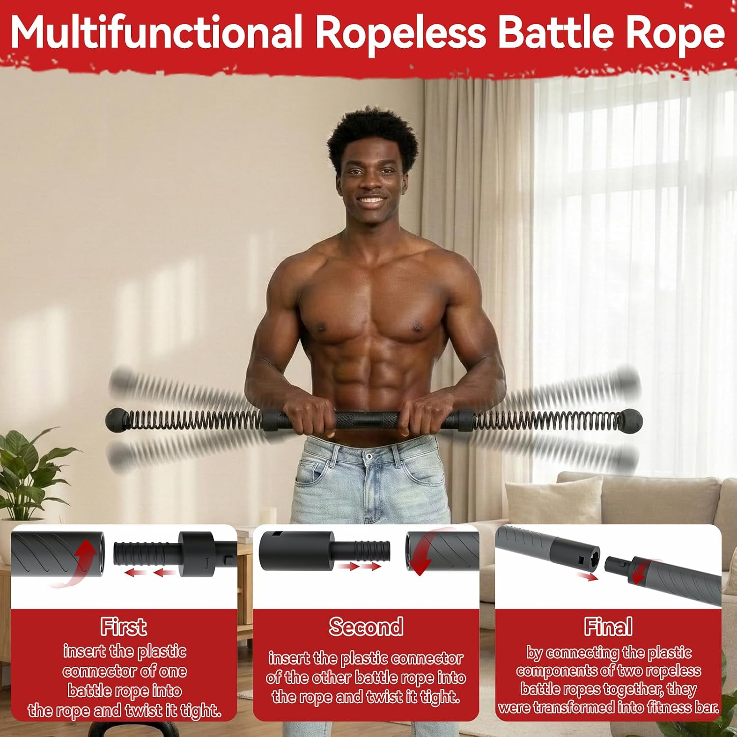 2-in-1 Upgraded Cordless Battl - Crossfit Training review and price